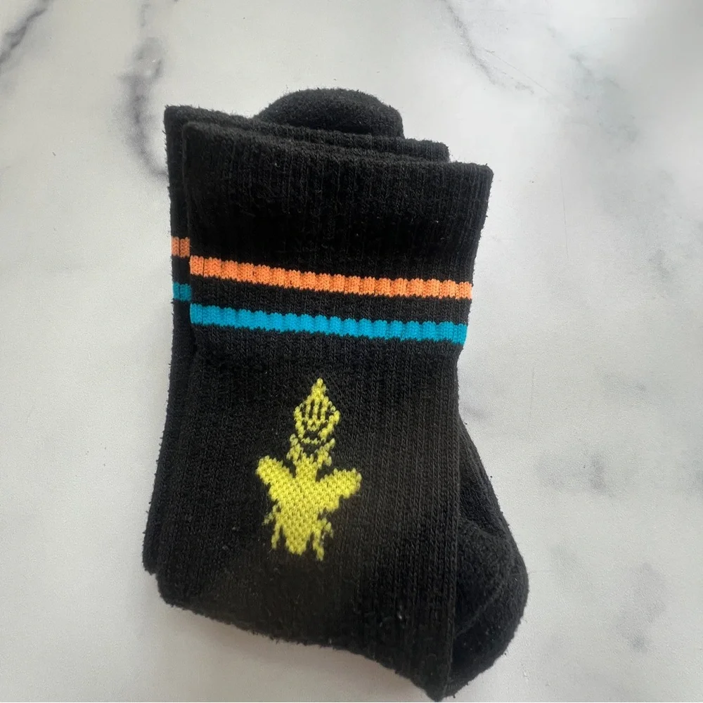 Bombas Bee Better Youth Socks, Black, Size S (Youth 9-4)
